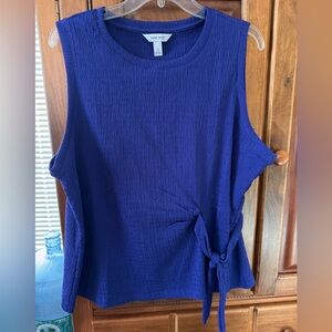 Nine West - Side Tie Knit Tank 💜Purple XL